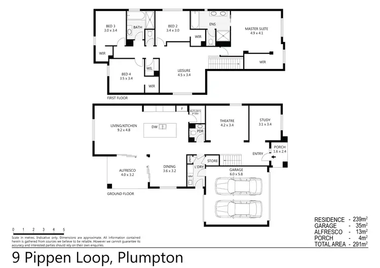 Floorplan of Homely house listing, 9 Pippen Loop, Deanside VIC 3336