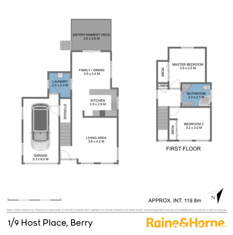 Floorplan of Homely townhouse listing, 1/9 Host Place, Berry NSW 2535