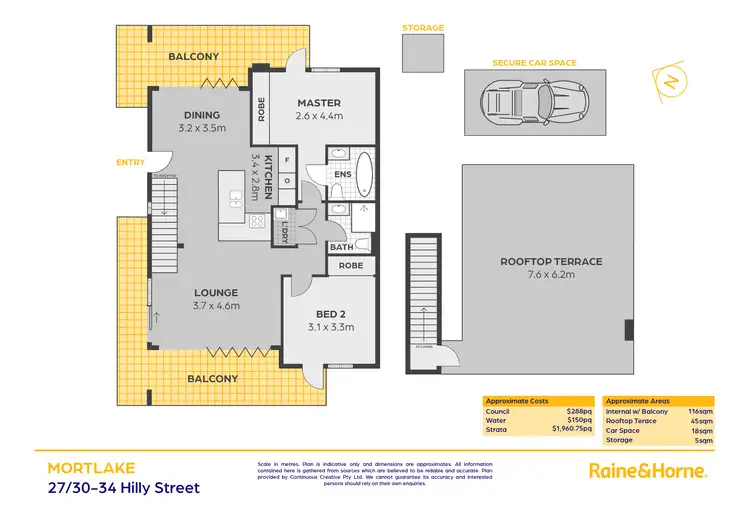 Floorplan of Homely apartment listing, 27/30-34 Hilly Street, Mortlake NSW 2137