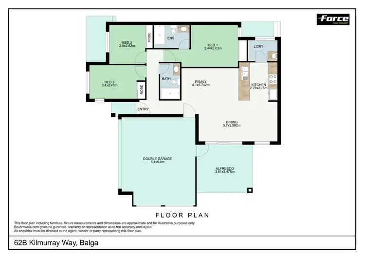 Floorplan of Homely villa listing, 62C Kilmurray Way, Balga WA 6061