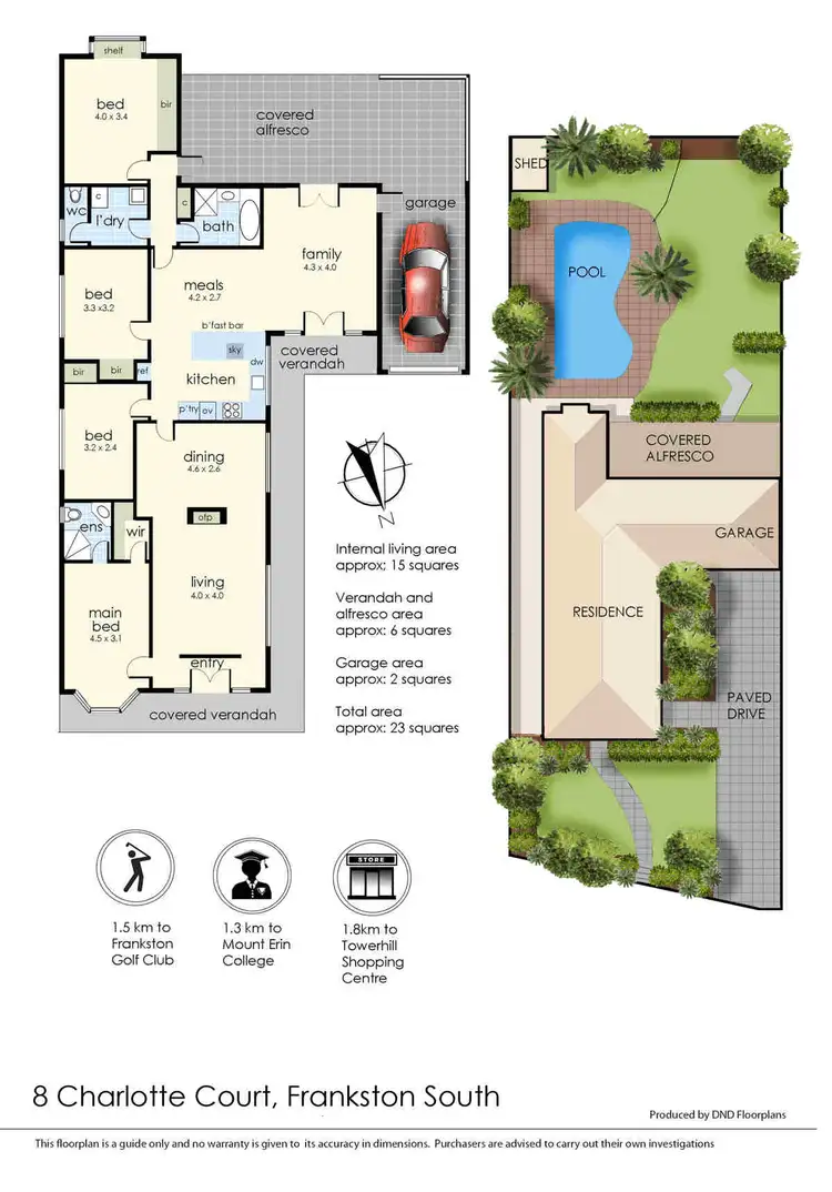 Floorplan of Homely house listing, 8 Charlotte Court, Frankston South VIC 3199