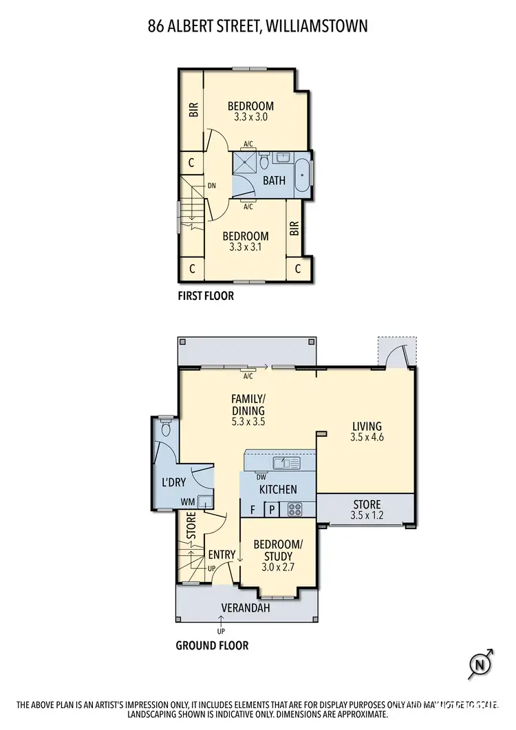 Floorplan of Homely house listing, 86 Albert Street, Williamstown VIC 3016