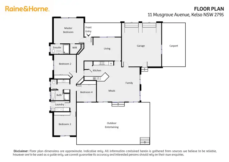 Floorplan of Homely house listing, 11 Musgrove Avenue, Kelso NSW 2795