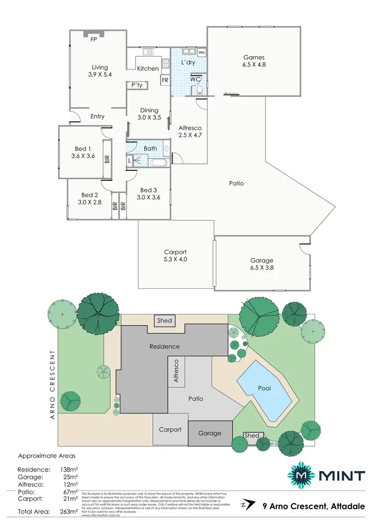 Floorplan of Homely house listing, 9 Arno Crescent, Attadale WA 6156