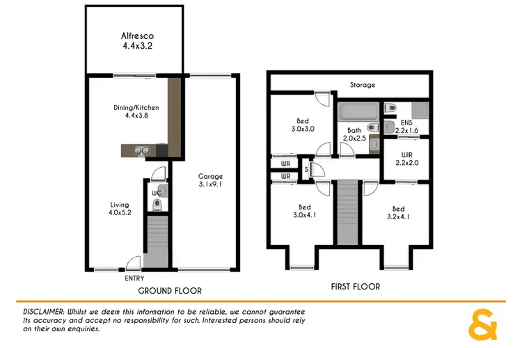 Floorplan of Homely townhouse listing, 5/138-140 Victoria Street, Werrington NSW 2747
