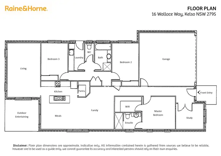 Floorplan of Homely house listing, 16 Wallace Way, Kelso NSW 2795