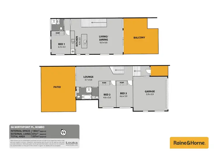 Floorplan of Homely semi-detached listing, 5 Northpoint Place, Kiama Downs NSW 2533