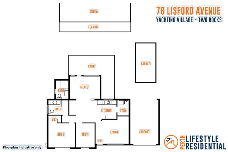 Floorplan of Homely house listing, 78 Lisford Avenue, Two Rocks WA 6037