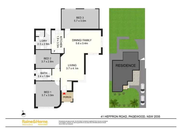 Floorplan of Homely house listing, 41 Heffron Road, Pagewood NSW 2035