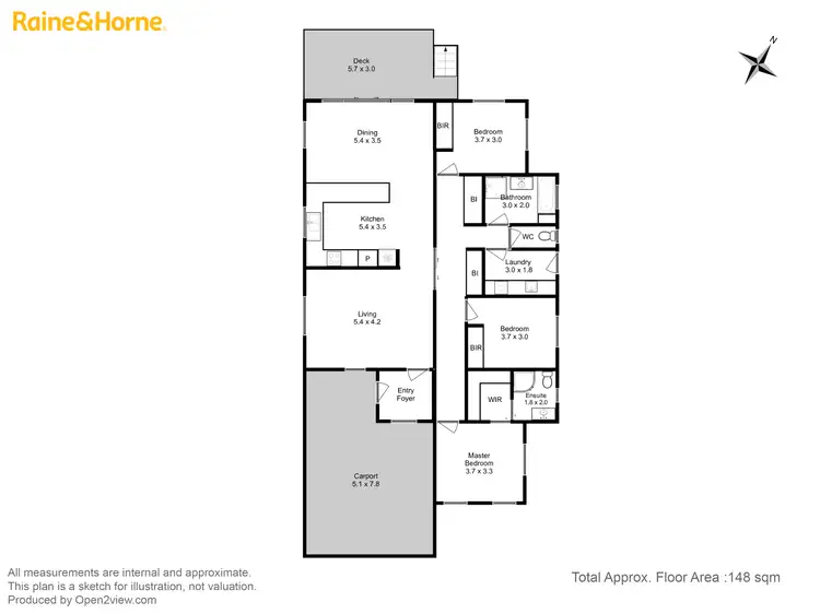 Floorplan of Homely house listing, 65 Oakdowns Parade, Oakdowns TAS 7019