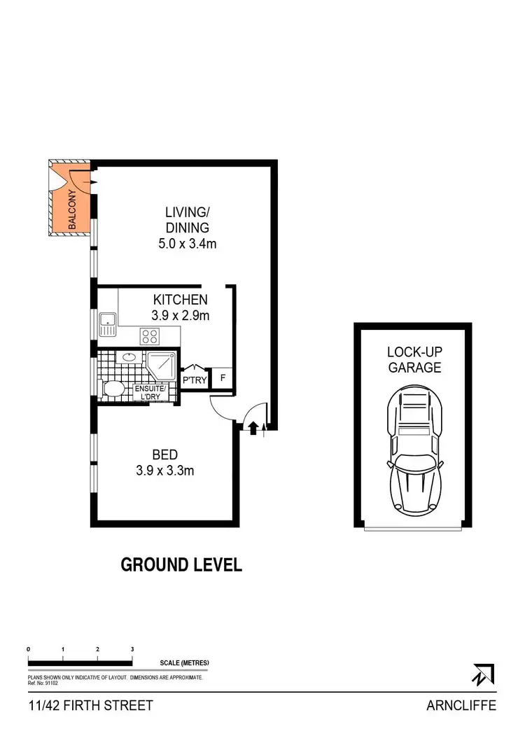 Floorplan of Homely apartment listing, 11/42 Firth Street, Arncliffe NSW 2205