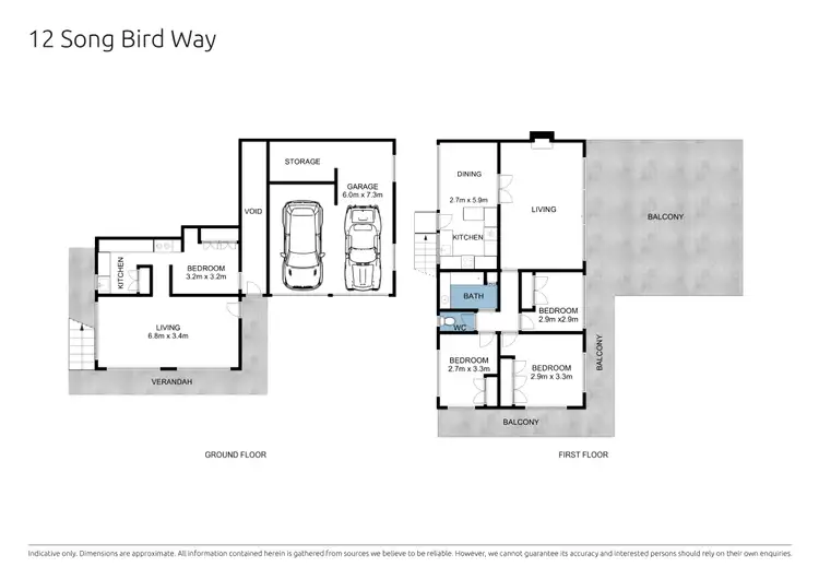 Floorplan of Homely house listing, 12 Song Bird Way, Goughs Bay VIC 3723