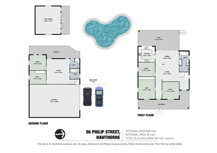 Floorplan of Homely house listing, 96 Philip Street, Hawthorne QLD 4171