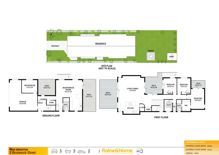 Floorplan of Homely house listing, 5 Brunswick Street, New Brighton NSW 2483