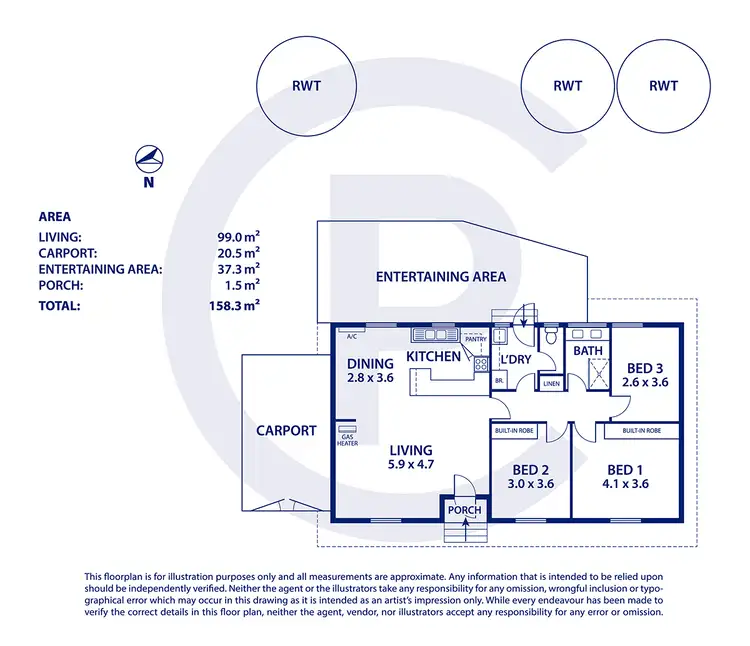 Floorplan of Homely house listing, 10 West Street, Echunga SA 5153