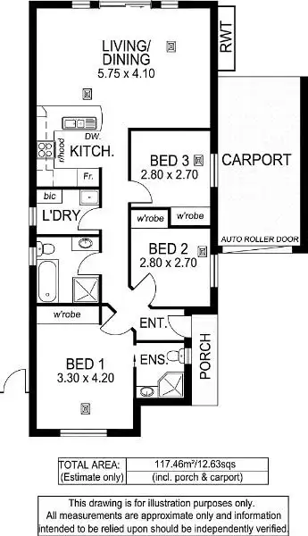 Floorplan of Homely house listing, 2/39 Tennyson Street, Kurralta Park SA 5037