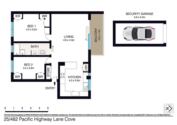 Floorplan of Homely apartment listing, 25/482 Pacific Highway, Lane Cove NSW 2066