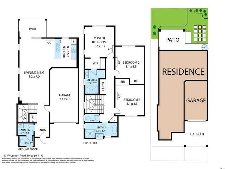 Floorplan of Homely townhouse listing, 9/1501 Wynnum Road, Tingalpa QLD 4173