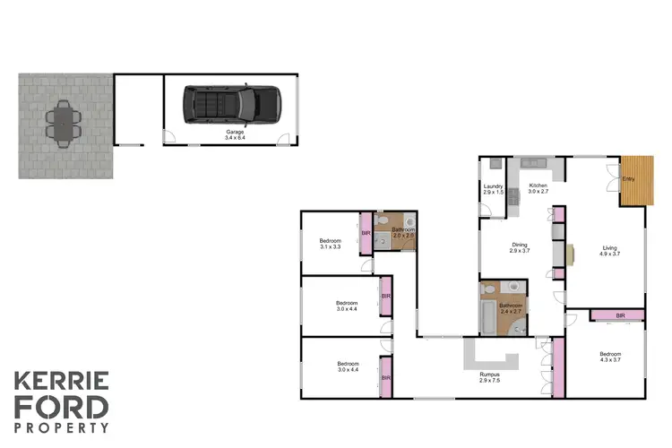 Floorplan of Homely house listing, 16 Hazelwood Road, Traralgon VIC 3844
