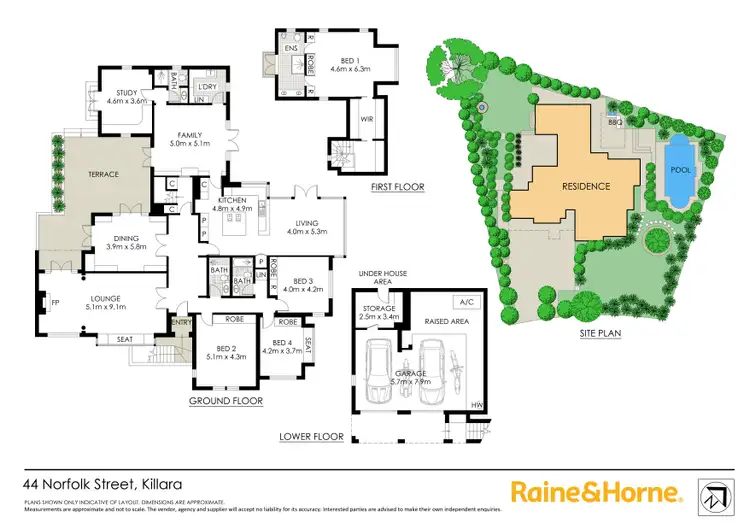 Floorplan of Homely house listing, 44 Norfolk Street, Killara NSW 2071