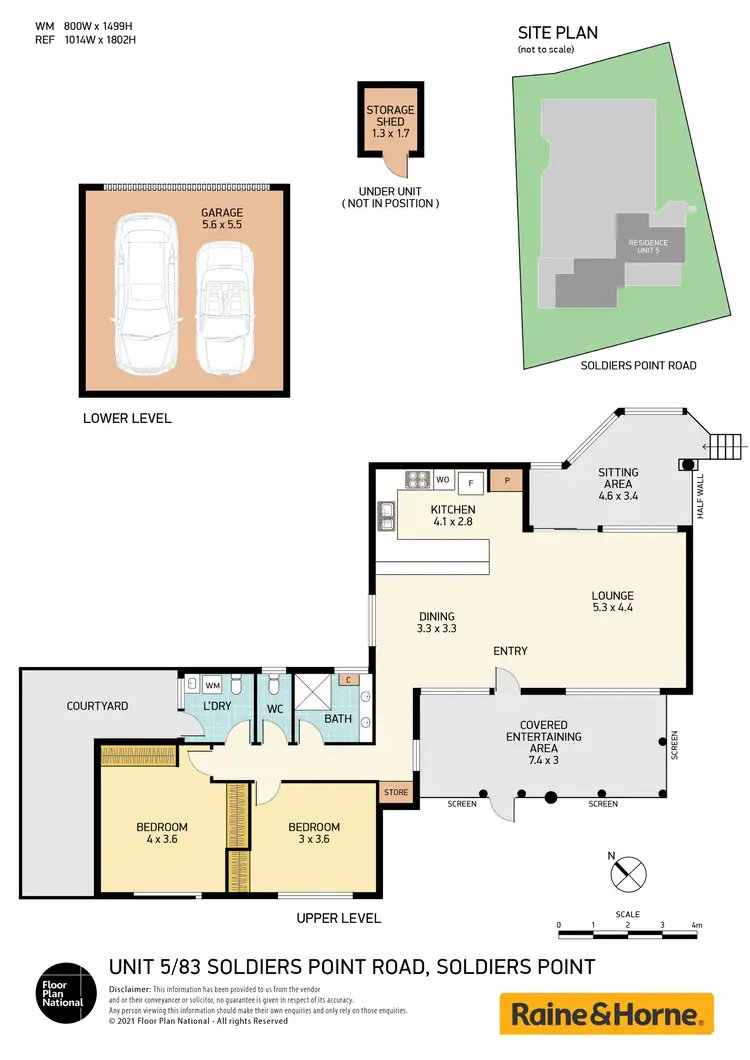 Floorplan of Homely unit listing, 5/83 Soldiers Point Road, Soldiers Point NSW 2317