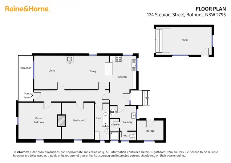 Floorplan of Homely house listing, 124 Stewart Street, Bathurst NSW 2795