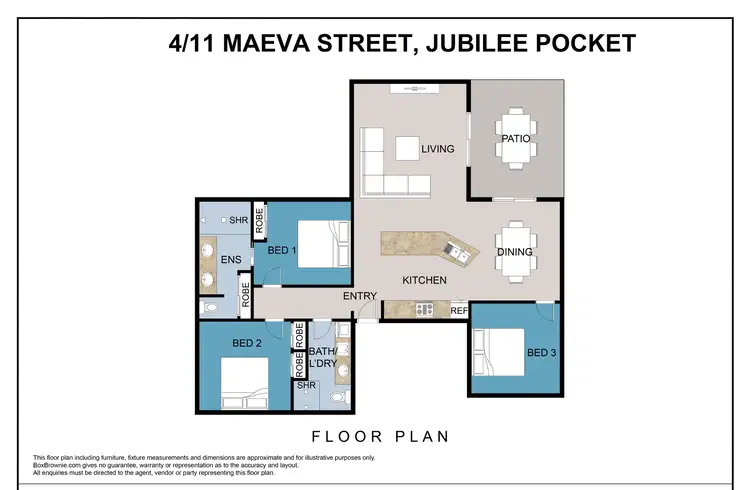 Floorplan of Homely unit listing, 4/11 Maeva Street, Jubilee Pocket QLD 4802