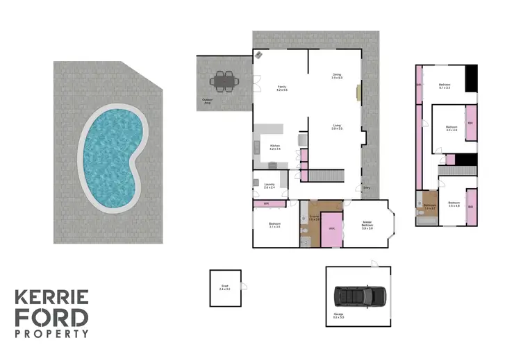 Floorplan of Homely house listing, 4 Edward Place, Traralgon VIC 3844