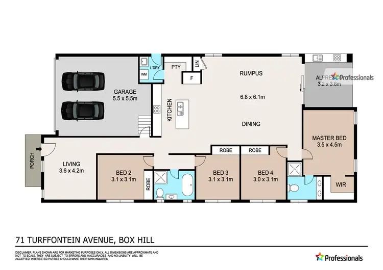 Floorplan of Homely house listing, 71 Turffontein Avenue, Box Hill NSW 2765