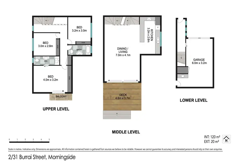 Floorplan of Homely townhouse listing, 2/31 Burrai Street, Morningside QLD 4170