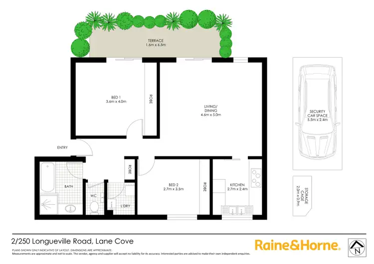 Floorplan of Homely apartment listing, 2/250 Longueville Road, Lane Cove NSW 2066