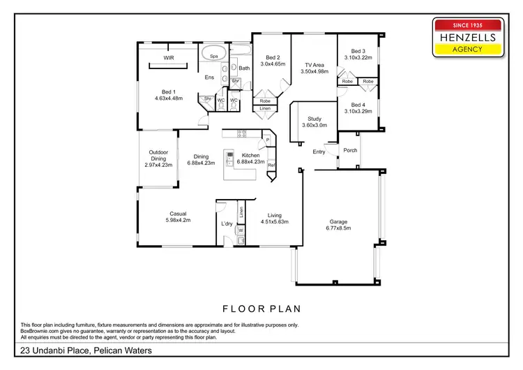 Floorplan of Homely house listing, 23 Undanbi Place, Pelican Waters QLD 4551