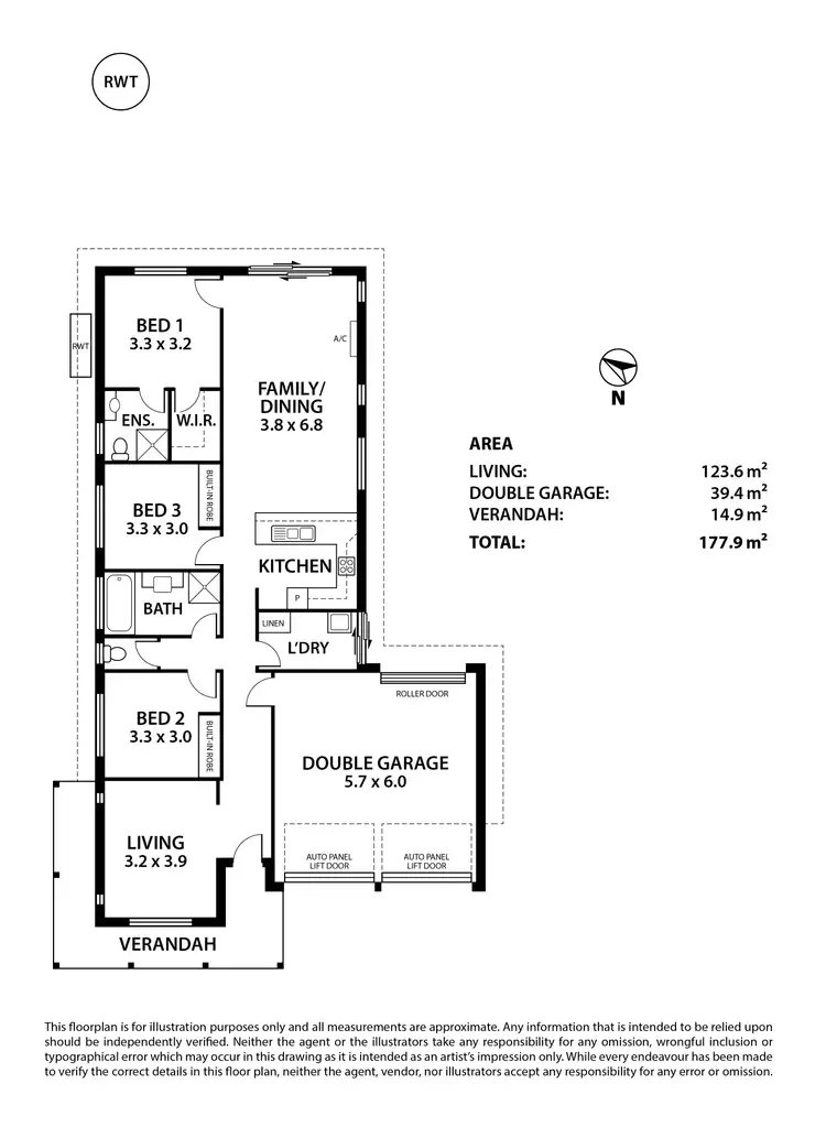 Floorplan of Homely house listing, 1 Frencham Lane, Strathalbyn SA 5255