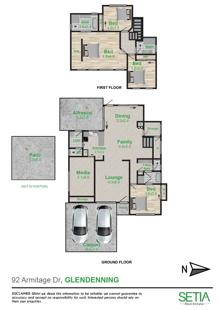 Floorplan of Homely house listing, 92 Armitage Drive, Glendenning NSW 2761