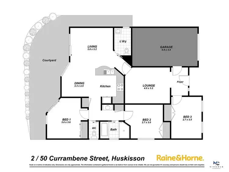 Floorplan of Homely villa listing, 2/50 Currambene Street, Huskisson NSW 2540