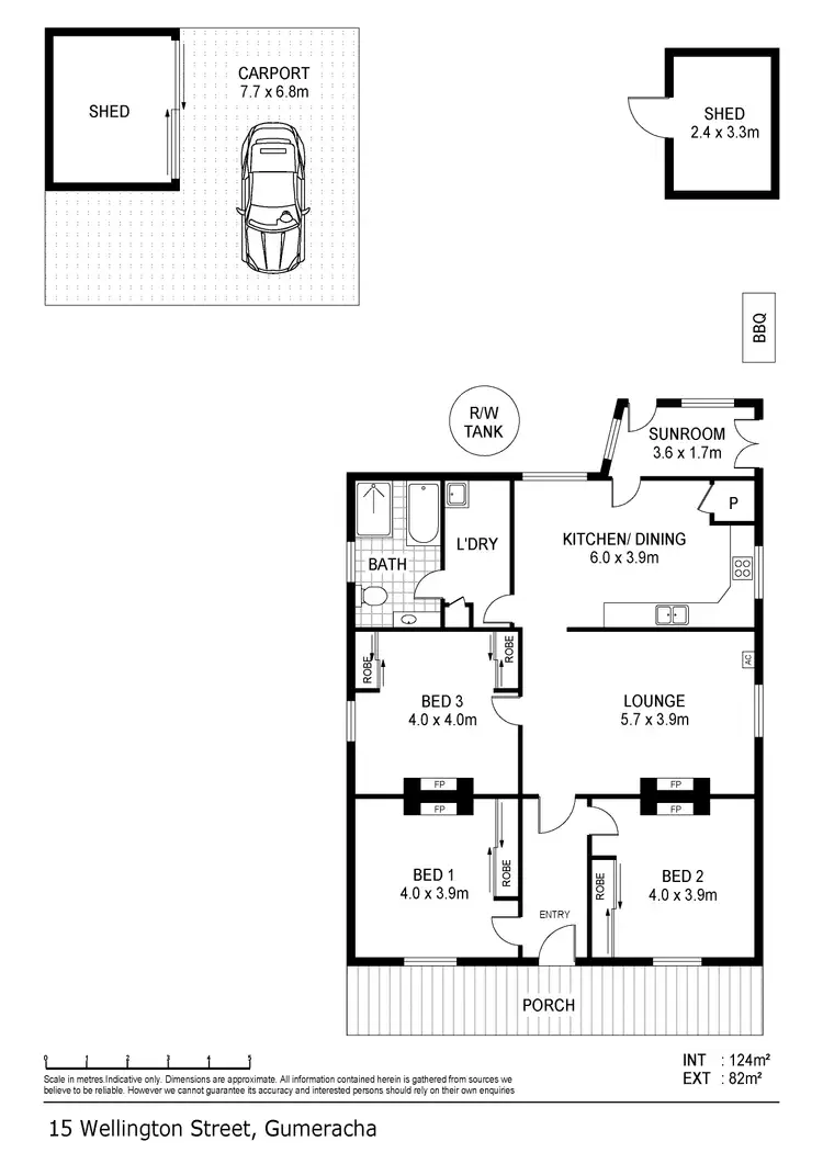 Floorplan of Homely house listing, 15 Wellington Street, Gumeracha SA 5233