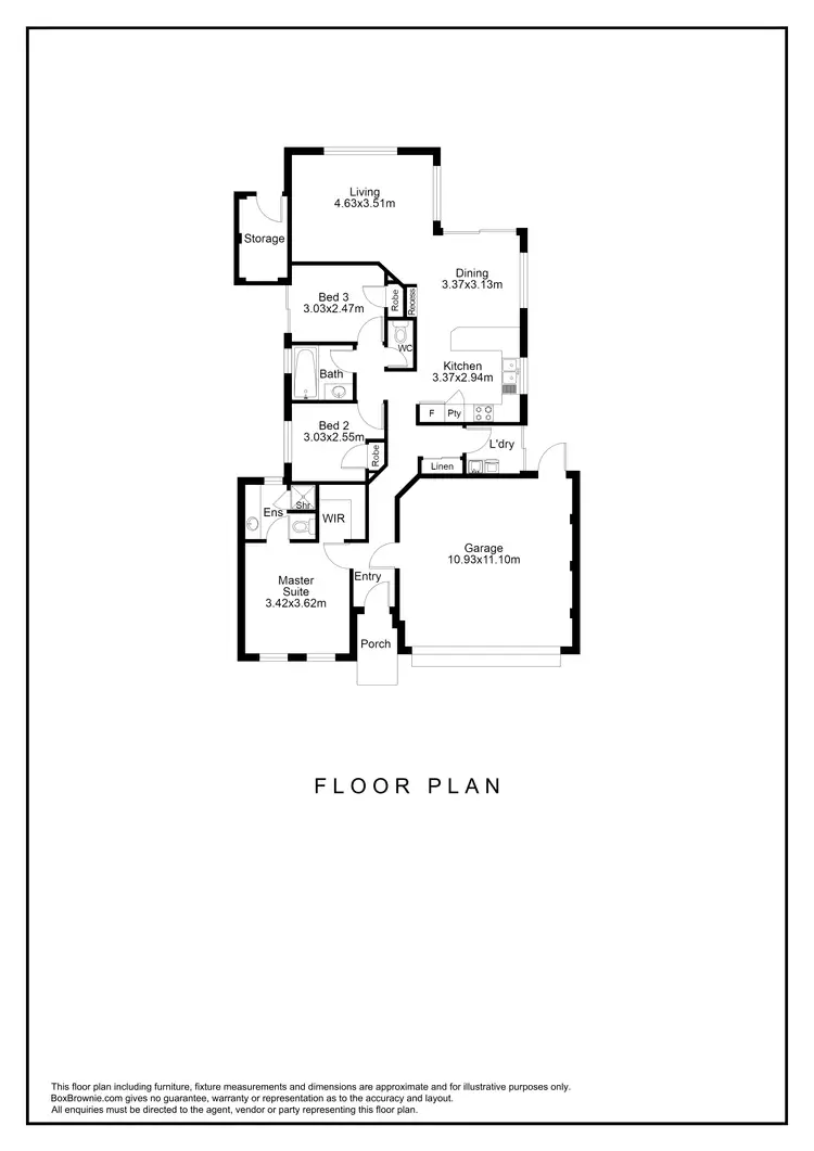Floorplan of Homely house listing, 28 Ottaway Street, Kelmscott WA 6111