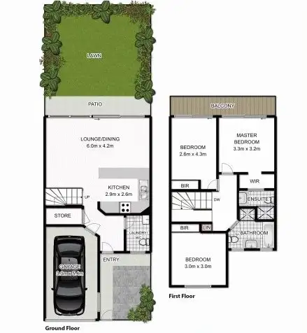 Floorplan of Homely townhouse listing, 50/102 Franklin Drive, Mudgeeraba QLD 4213