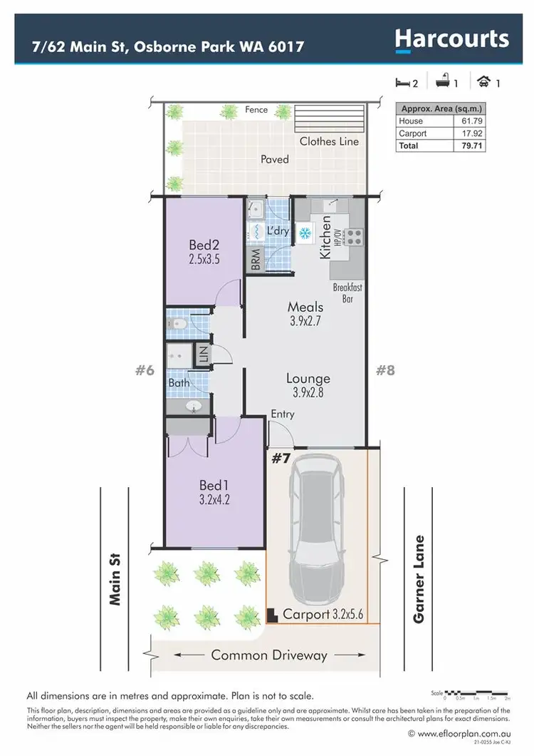 Floorplan of Homely villa listing, 7/62 Main Street, Osborne Park WA 6017