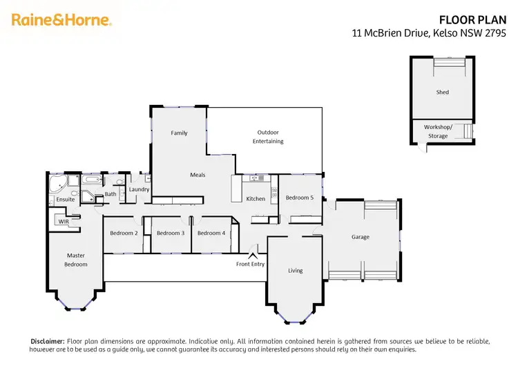 Floorplan of Homely house listing, 11 Mcbrien Drive, Kelso NSW 2795