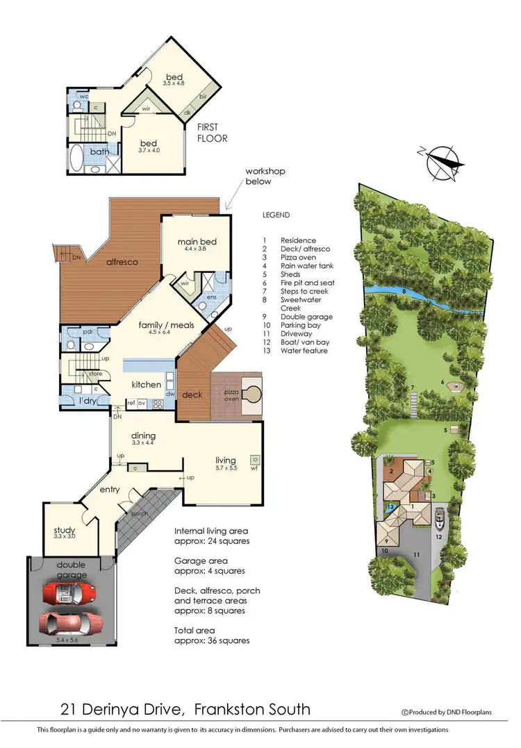 Floorplan of Homely house listing, 21 Derinya Drive, Frankston South VIC 3199