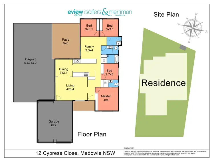 Floorplan of Homely house listing, 12 Cypress Close, Medowie NSW 2318