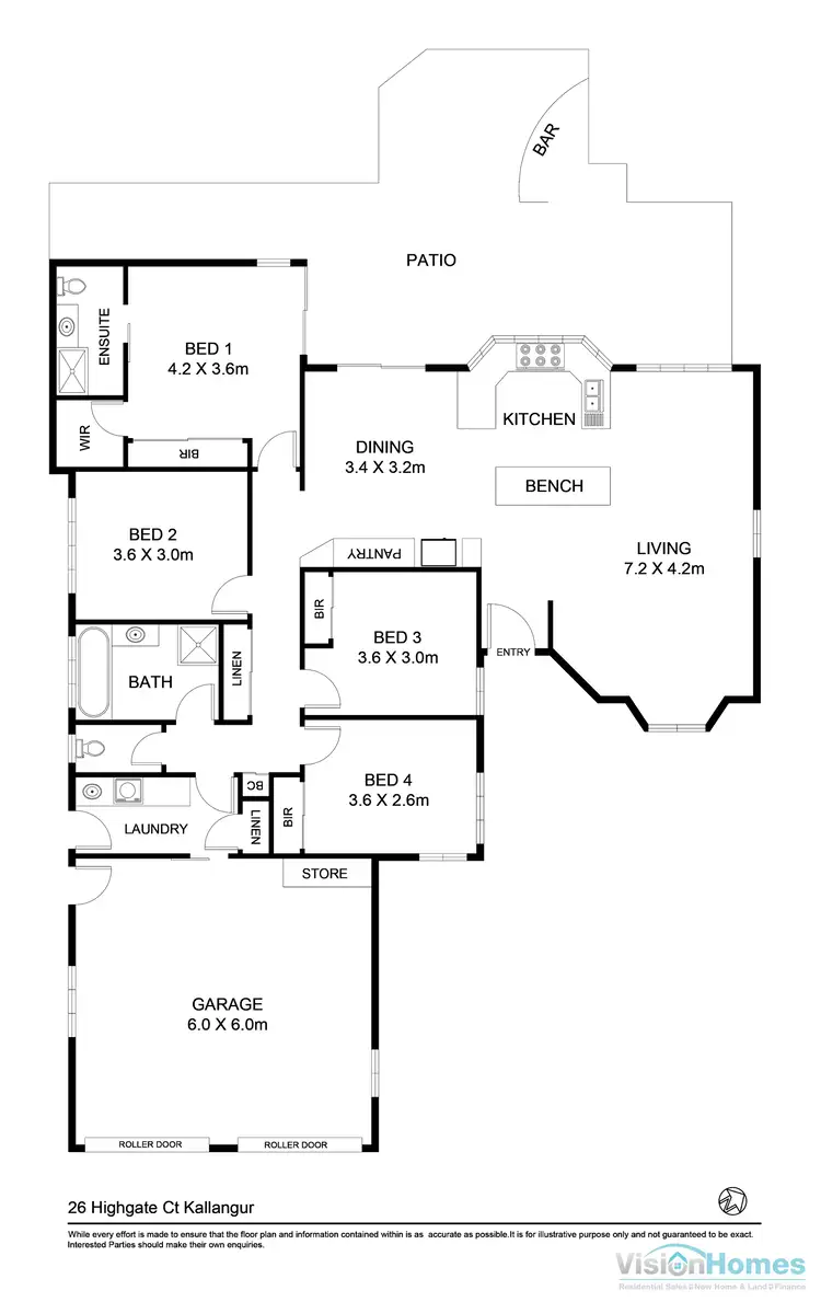 Floorplan of Homely house listing, 26 Highgate Court, Kallangur QLD 4503