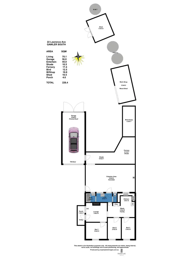 Floorplan of Homely house listing, 22 Lawrence Avenue, Gawler South SA 5118
