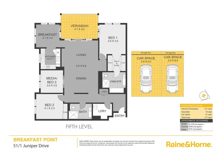 Floorplan of Homely apartment listing, 51/1 Juniper Drive, Breakfast Point NSW 2137