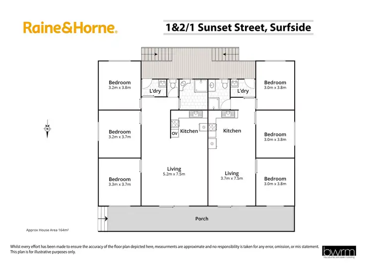 Floorplan of Homely house listing, 1 and 2/1 Sunset Street, Surfside NSW 2536