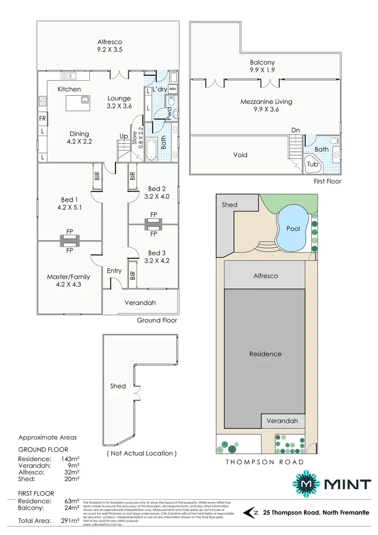 Floorplan of Homely house listing, 25 Thompson Road, North Fremantle WA 6159