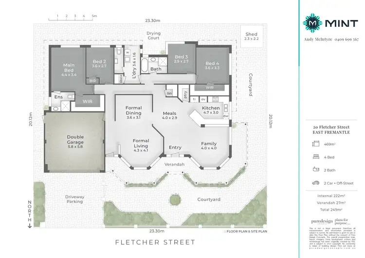 Floorplan of Homely house listing, 20 Fletcher Street, East Fremantle WA 6158