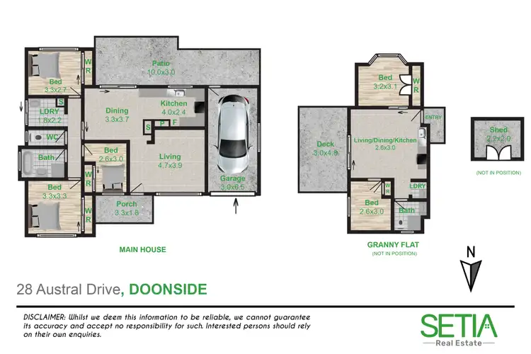 Floorplan of Homely house listing, 28 & 28A Astral Drive, Doonside NSW 2767