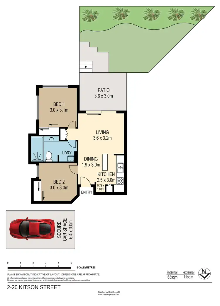 Floorplan of Homely unit listing, 2/20 Kitson Street, Morningside QLD 4170